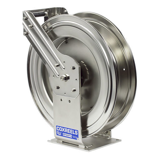 Avvolgitore per tubo idraulico - T-SS SERIES - Coxreels - a richiamo automatico / con doppio piedistallo / fisso