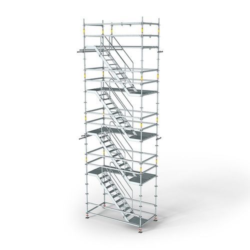Ponteggio a torre fisso - PERI UP Flex 75 - PERI - per facciata / modulare / con scala