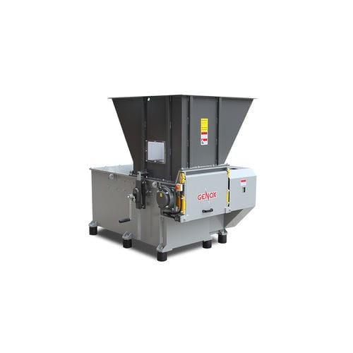 Trituratore monoalbero - V series - Genox Recycling Tech (China) Co., Ltd. - per legno / per cartone / per rifiuti