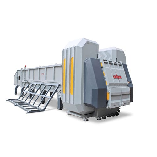 Trituratore a 2 alberi - J1200 - Genox Recycling Tech (China) Co., Ltd. - per tubi / a risparmio energetico