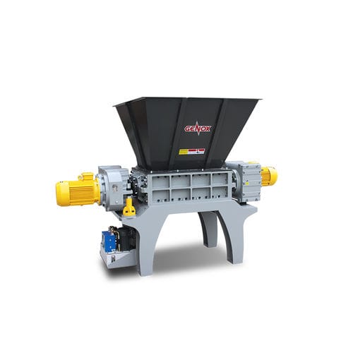 Trituratore a due alberi - M800T  - Genox Recycling Tech (China) Co., Ltd. - per legno / di pneumatici / per rifiuti elettronici