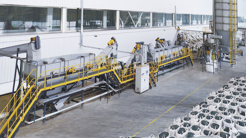 Sistema di lavaggio ad acqua - Genox Recycling Tech (China) Co., Ltd. - automatico / per applicazioni igieniche / per contenitori rifiuti urbani