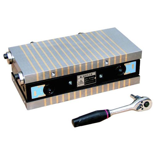 Piano magnetico elettro-permanente - RMA-2F series - Kanetec - per centro di lavorazione