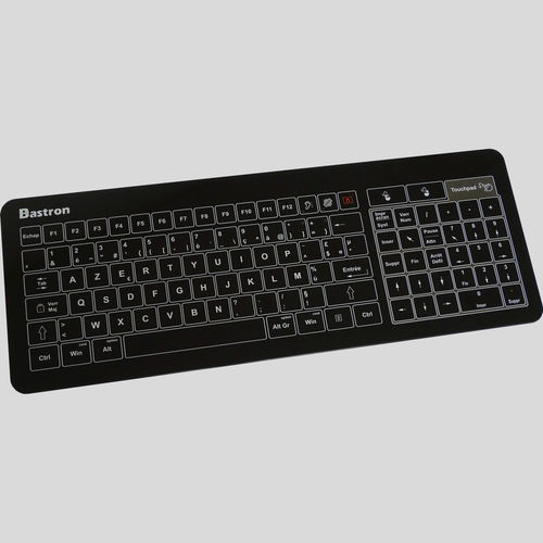 Tastiera da ufficio - Bastron® B45 - NICONIX - capacitiva / 105 tasti / con touchpad
