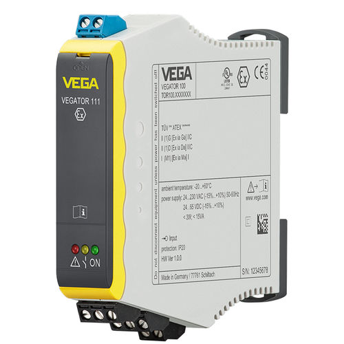 Condizionatore di segnale mono-via - VEGATOR 111 - VEGA TECHNIQUE - su guida DIN / per rilevamento di livello