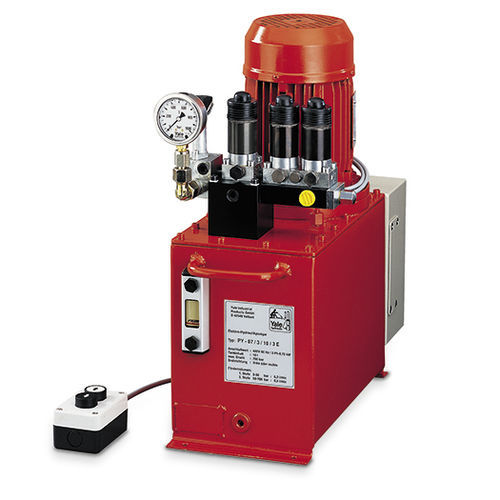 Centralina idraulica con motore elettrico - PY series - Columbus McKinnon Industrial Products - fissa / di grandi dimensioni