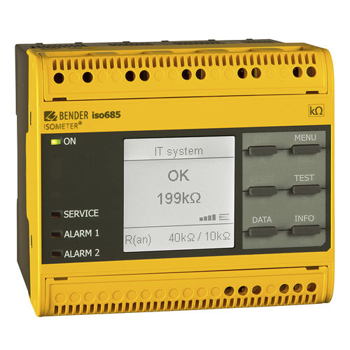Controllore di isolamento per sistema trifase - ISOMETER® iso685-…-P series - BENDER - per rete AC / AC/DC / DC