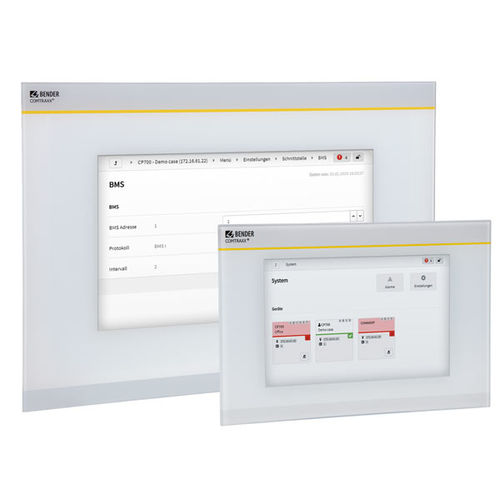 Terminale di comando con touch screen - COMTRA ® CP9…-I series - BENDER - ad incastro / per montaggio a filo / rinforzato