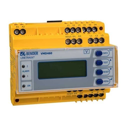 Relè di sorveglianza di tensione - LINETRAXX® VMD460-NA - BENDER - di frequenza / su guida DIN / RS485