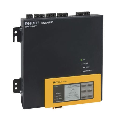 Sistema di monitoraggio di resistenza di messa a terra - LINETRAXX® NGRM750 - BENDER - di trasformatori / Modbus / Ethernet