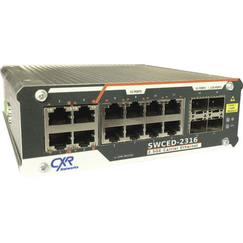 Switch Ethernet gestibile - SWCED-2316 - CXR Networks - 5 porte / 10/100BaseT(X) / 4 porte a fibra ottica