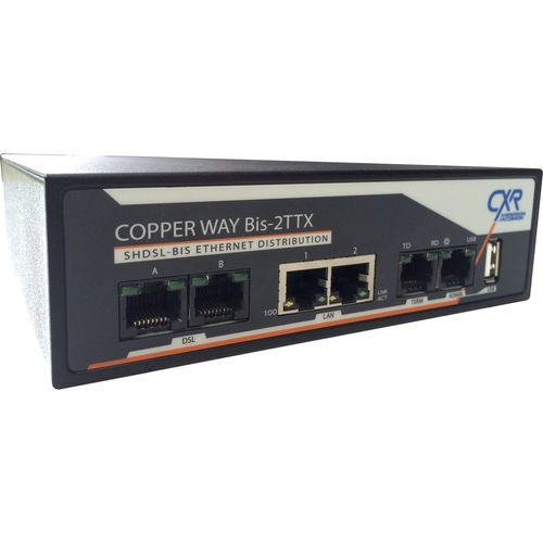 Modem di dati - CopperWAY-Bis-2TTX - CXR Networks - punto-punto / ripetitore / multipunto