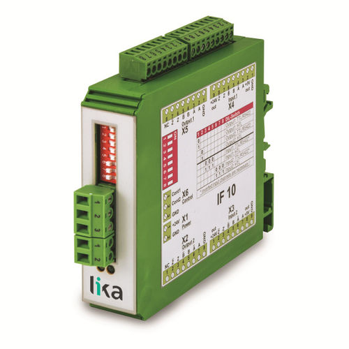 Convertitore di segnale digitale - IF10 - Lika Smart encoders & actuators - a doppio canale / per encoder angolare / digitale