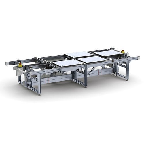 Trasportatore a catena - HU - FlexLink - di posizionamento / a doppia pista / per pallet