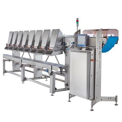 Calibratrice per pollame - Flex - Ishida Europe Limited - con trasportatore / dosatrice