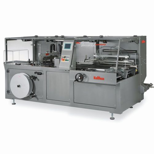 Confezionatrice termoretraibile saldatrice laterale - Universa 500 Servo - CPS&S Inc. / Kallfass USA - interamente automatica / per libri / per prodotti al cioccolato