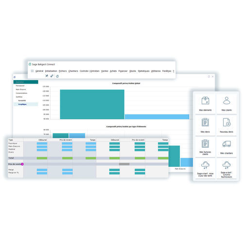 Software di gestione - Sage Batigest Connect - Sage bäurer GmbH - di qualità / per reportistica / di monitoraggio