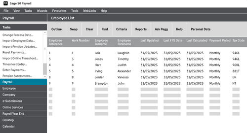 Software di gestione - Sage 50 Payroll - Sage bäurer GmbH - di regolazione / per salari / di processo