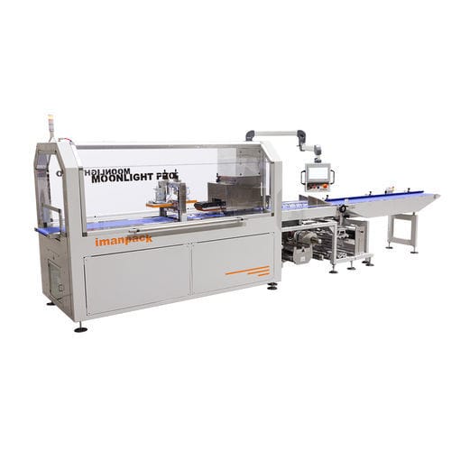 Avvolgitrice fasciapallet orizzontale - Moonlight PRO LTS - IMANPACK Packaging & Eco Solutions S.p.a. - automatica / con trasportatore / con bordo di protezione