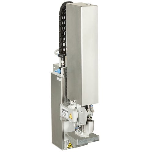 Applicatore di etichette automatico - 401 series - cab Produkttechnik GmbH & Co KG - per imballaggi / per casse / per applicazione sulla parte superiore del prodotto