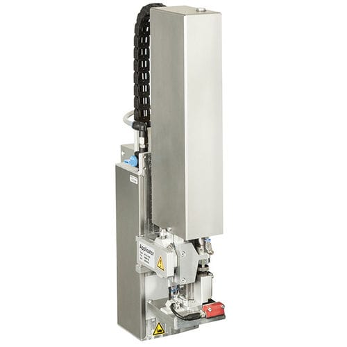 Applicatore di etichette automatico - 4614 - cab Produkttechnik GmbH & Co KG - per imballaggi / per casse / per applicazione sulla parte superiore del prodotto
