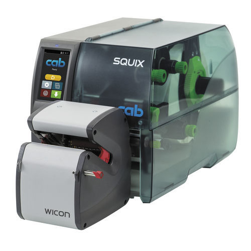 Applicatore di etichette automatico - WICON - cab Produkttechnik GmbH & Co KG - wraparound / per etichette adesive