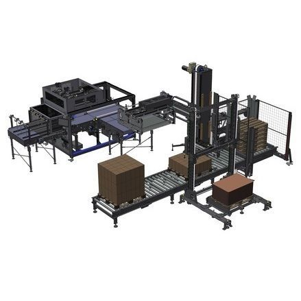 Sistema di pallettizzazione a strati - APS 3085 - SMI Group - a colonna / automatico / cartesiano