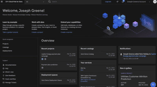 Software di gestione - Cloud Pak for Data - IBM - di analisi di dati / di architettura / cloud