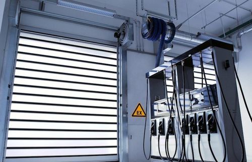Porta a spirale - EFA-SST® EX - EFAFLEX Tor- und Sicherheitssysteme GmbH & Co. KG - in alluminio / in alluminio anodizzato / in policarbonato