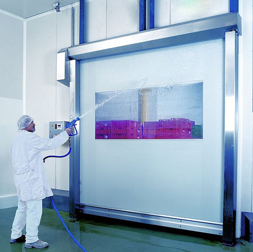Porta ad avvolgimento - EFA-SRT®-EC - EFAFLEX Tor- und Sicherheitssysteme GmbH & Co. KG - in acciaio inossidabile / per interno / industriale