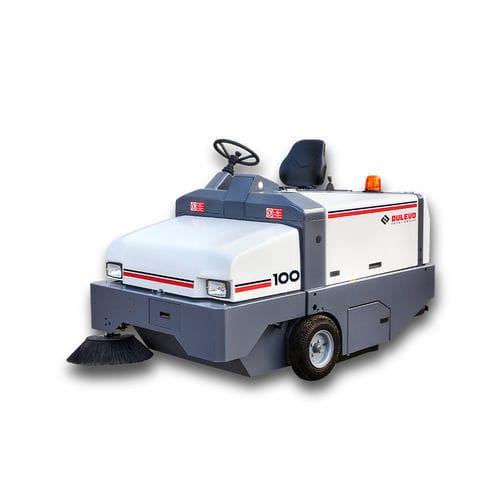 Spazzatrice aspirante uomo a bordo - Dulevo 100 - DULEVO INTERNATIONAL - con motore diesel / con motore a benzina / con motore a gas