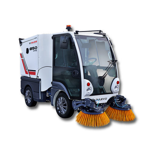 Spazzatrice aspirante per strade - Dulevo 850 EU6 - Tier4 - DULEVO INTERNATIONAL - uomo a bordo / con motore diesel / di foglie