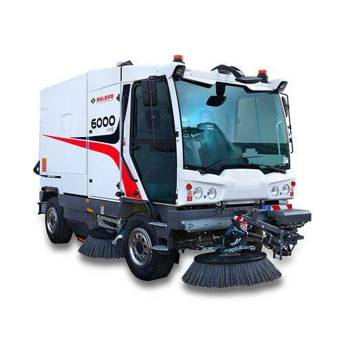 Spazzatrice aspirante per strade - Dulevo 6000 - DULEVO INTERNATIONAL - uomo a bordo / con motore diesel / di foglie