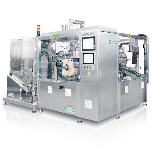 Macchina di riempimento e tappatura di tubi - AXO 3600 - AXOMATIC - per applicazioni farmaceutiche / per l'industria cosmetica