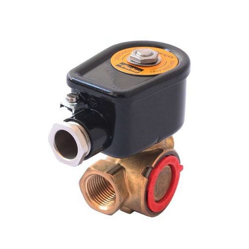 Elettrovalvola con blocco - Parker Fluid Control Division - Europe - a comando assistito / a 2 vie / per gas