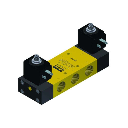 Distributore pneumatico a cassetto - Parker Fluid Control Division - Europe - azionato tramite solenoide / a comando assistito / a 5/2 vie