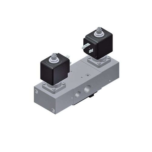 Distributore pneumatico a cassetto - Parker Fluid Control Division - Europe - azionato tramite solenoide / a comando assistito / a 5 vie