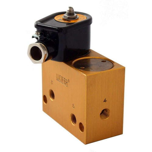 Elettrovalvola con blocco - Parker Fluid Control Division - Europe - a comando assistito / a 5 vie / per gas