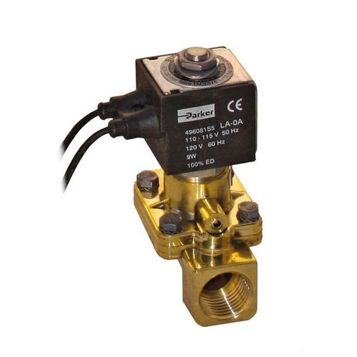 Elettrovalvola a comando assistito - Parker Fluid Control Division - Europe - a 2 vie / NC / per gas