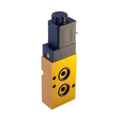 Distributore pneumatico a cassetto - Parker Fluid Control Division - Europe - azionato tramite solenoide / a comando assistito / a 5 vie