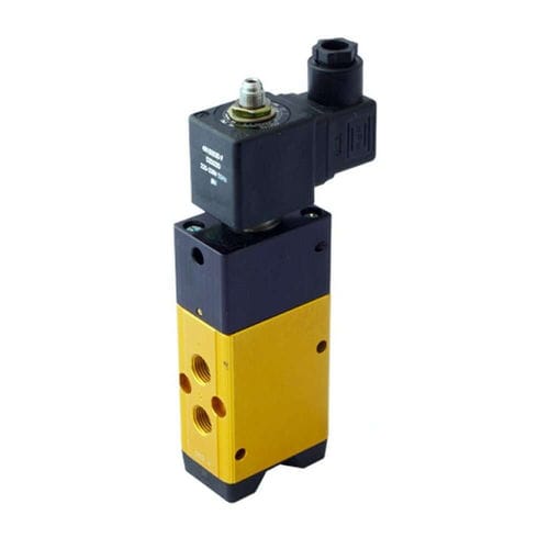 Distributore pneumatico a cassetto - Parker Fluid Control Division - Europe - azionato tramite solenoide / a comando assistito / a 5 vie