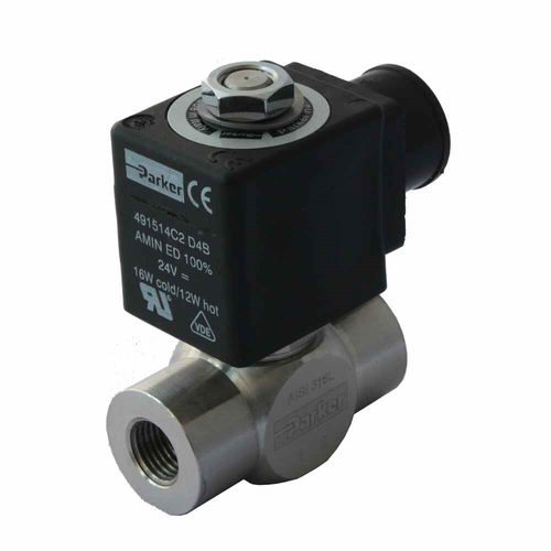 Elettrovalvola a comando diretto - Parker Fluid Control Division - Europe - a 2 vie / NO / per gas