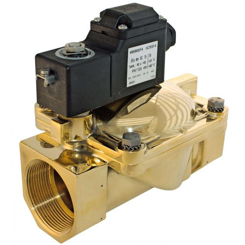 Elettrovalvola a comando assistito - Parker Fluid Control Division - Europe - a 2 vie / NO / per gas