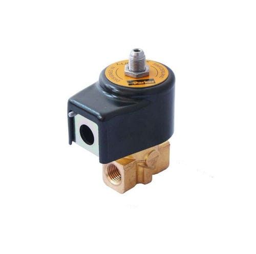 Elettrovalvola con blocco - Parker Fluid Control Division - Europe - a comando diretto / a 3 vie / per gas