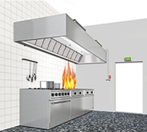 Sistema antincendio per cucina professionale - REVEN® PROTECT series - Rentschler REVEN - ad agenti puliti