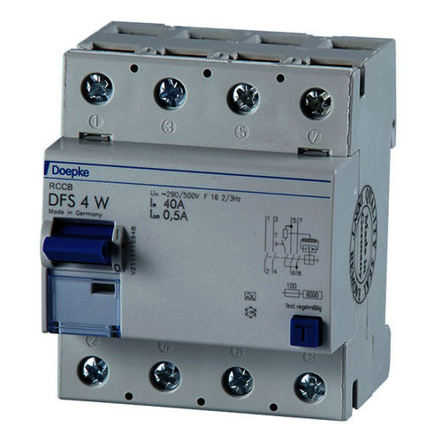 Interruttore automatico differenziale - FS 4 W 040-2/0,50-AC 16 2/3 - Doepke Schaltgeräte GmbH - AC / 4 poli / automatico