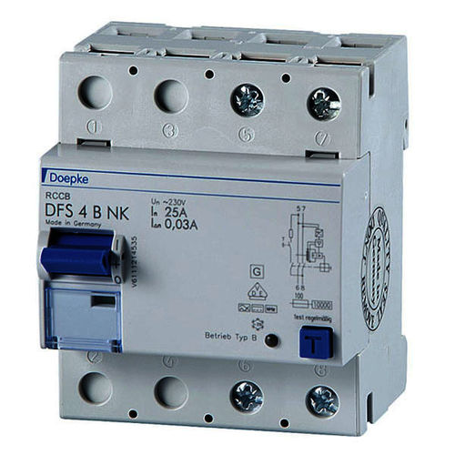 Interruttore automatico differenziale - DFS 4 016-2/0,03-B NK - Doepke Schaltgeräte GmbH - AC / bipolare / automatico