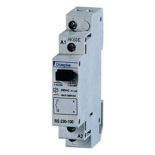 Relè elettromeccanico AC - RS 008-100 - Doepke Schaltgeräte GmbH - su guida DIN