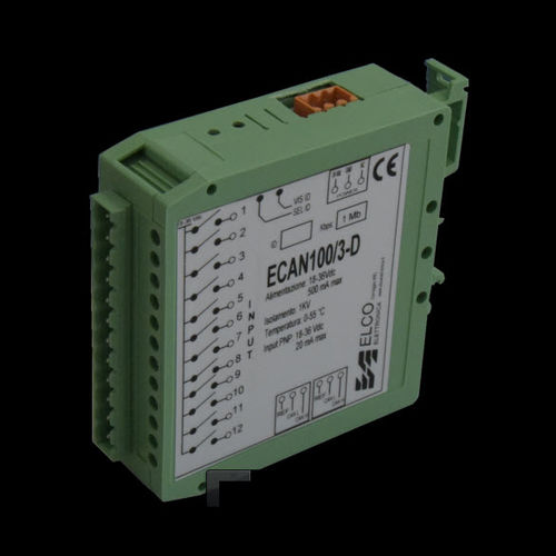 Modulo I/O analogico - ECAN 100/3 - ELCO Elettronica di A. Ligabue e C. snc - CAN Bus / a 12 E / di temperatura