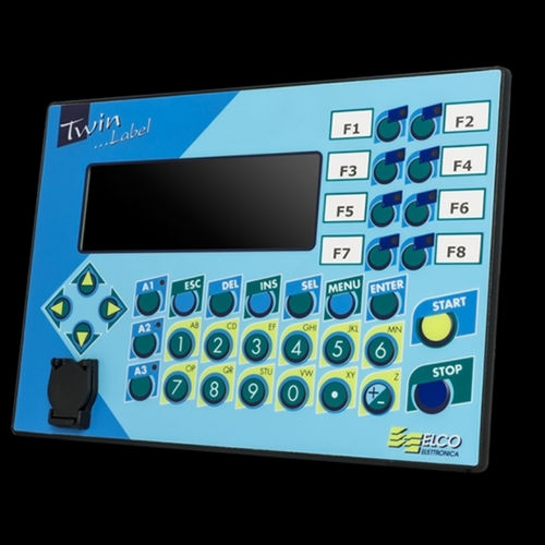 HMI con tastiera - TWIN LABEL - ELCO Elettronica di A. Ligabue e C. snc - ad incastro / USB / RS-232
